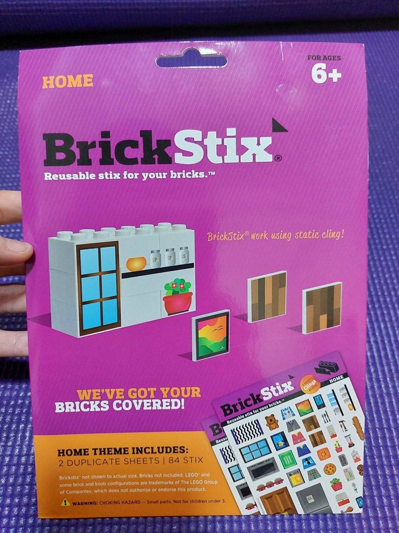 BrickStix LEGO Stickers Home, Hobbies & Toys, Stationary & Craft
