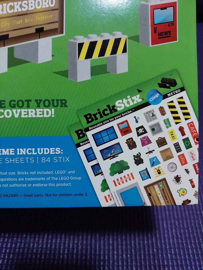 BrickStix LEGO Stickers Metro, Hobbies & Toys, Stationary & Craft