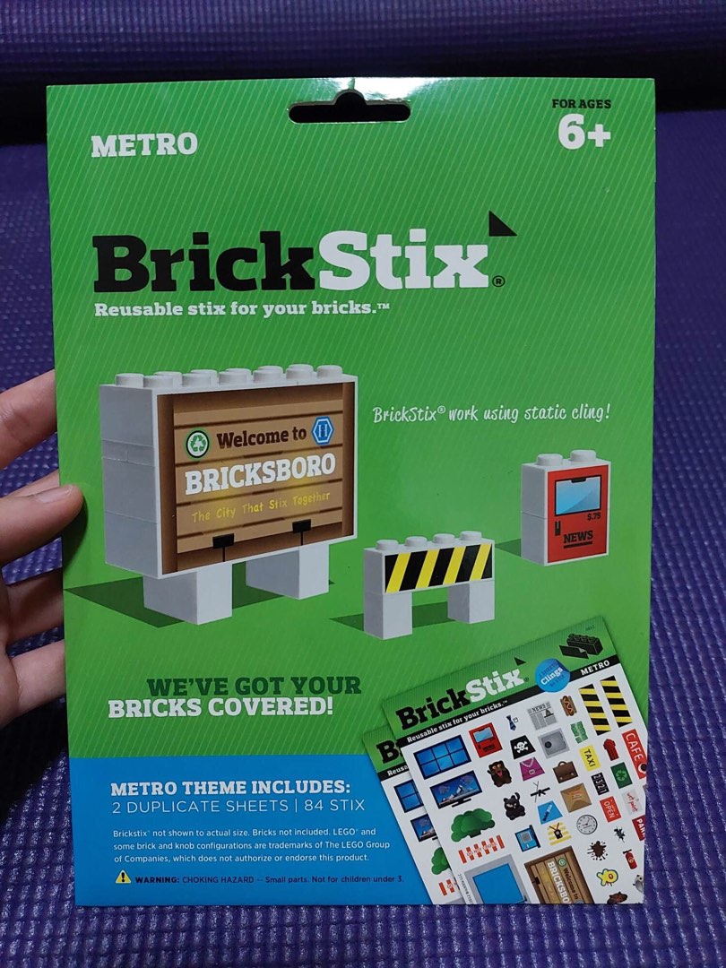 BrickStix LEGO Stickers Metro, Hobbies & Toys, Stationary & Craft