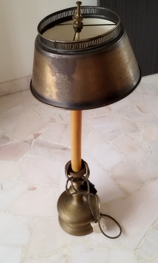 antique bronze lamp