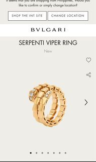 BVLGARI Serpenti ring size 4.5 US brand new