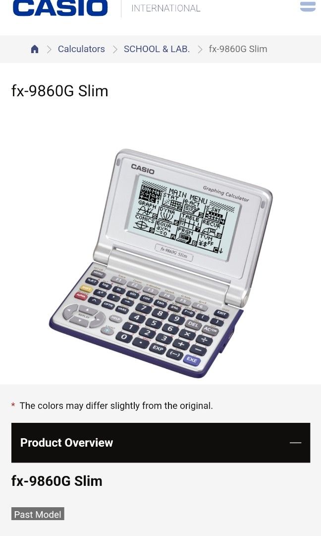Casio fx-9860G Slim, Hobbies & Toys, Stationery & Craft, Stationery ...