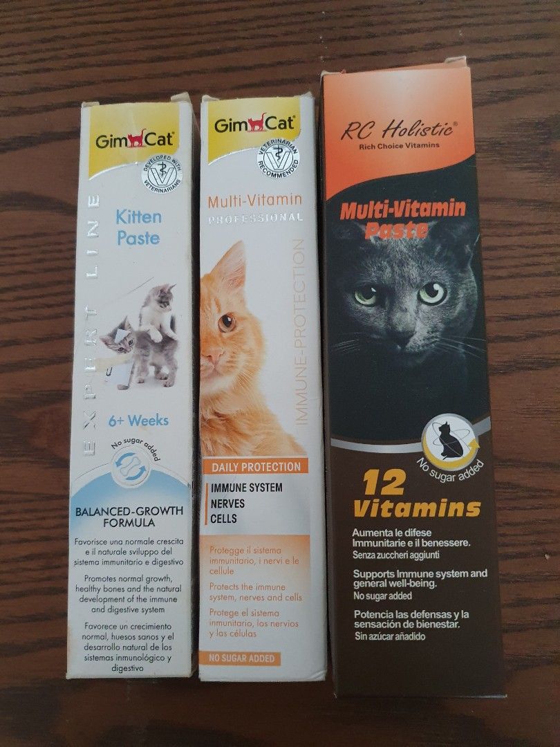 Cat Multivitamin paste, Pet Supplies, Pet Food on Carousell