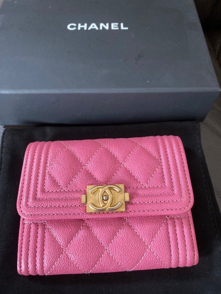 Chanel XL cardholder boy Chanel design, Luxury, Bags & Wallets on Carousell