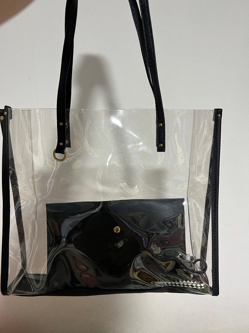 clear tote bag, Women's Fashion, Bags & Wallets, Tote Bags on Carousell