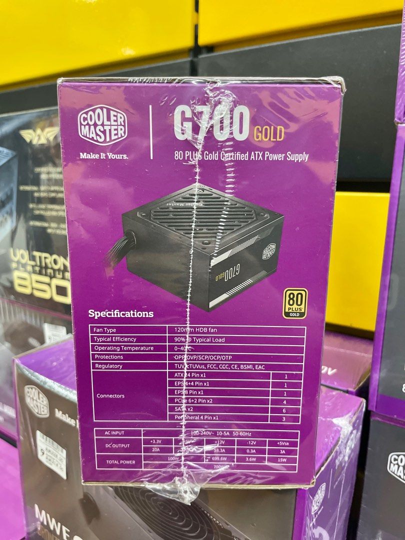 Cooler Master PSU Bronze/Gold, Computers & Tech, Parts & Accessories
