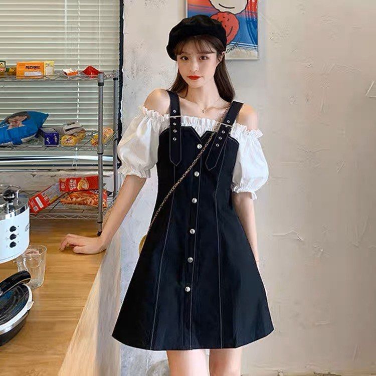 Cute black and white sale dresses