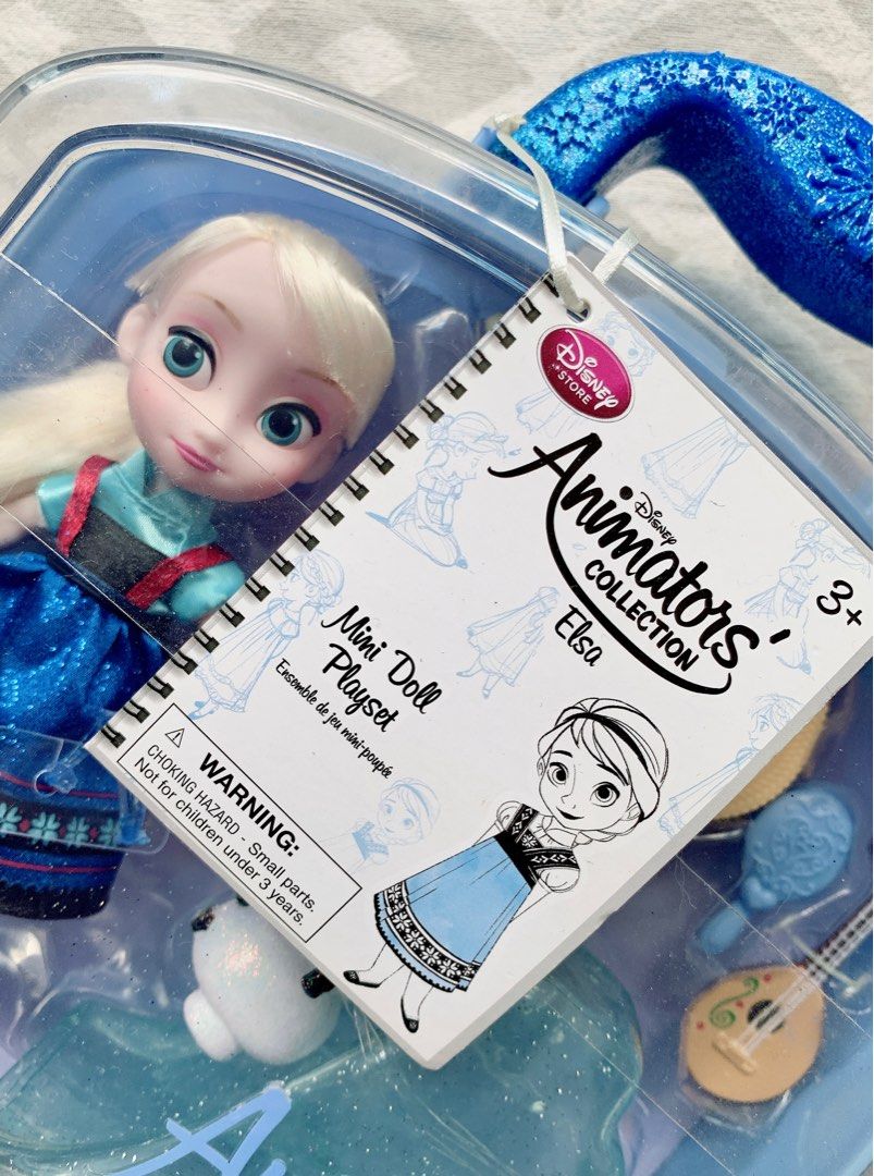 Disney Frozen Animators Collection Elsa Mini Doll Playset Kids, 興趣及遊戲