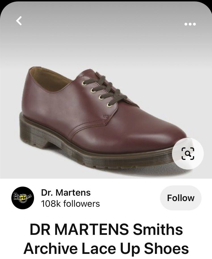 Dr Martens Smith Archive Lace Up Shoes in Cherry Red (Mens), Men's Fashion,  Footwear, Dress Shoes on Carousell