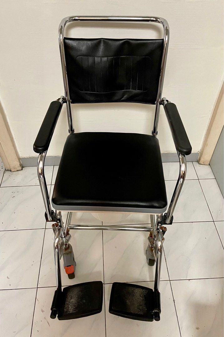 Elderly Toilet Chair Mobile Toilet Stool Shower Chair Wheelchair