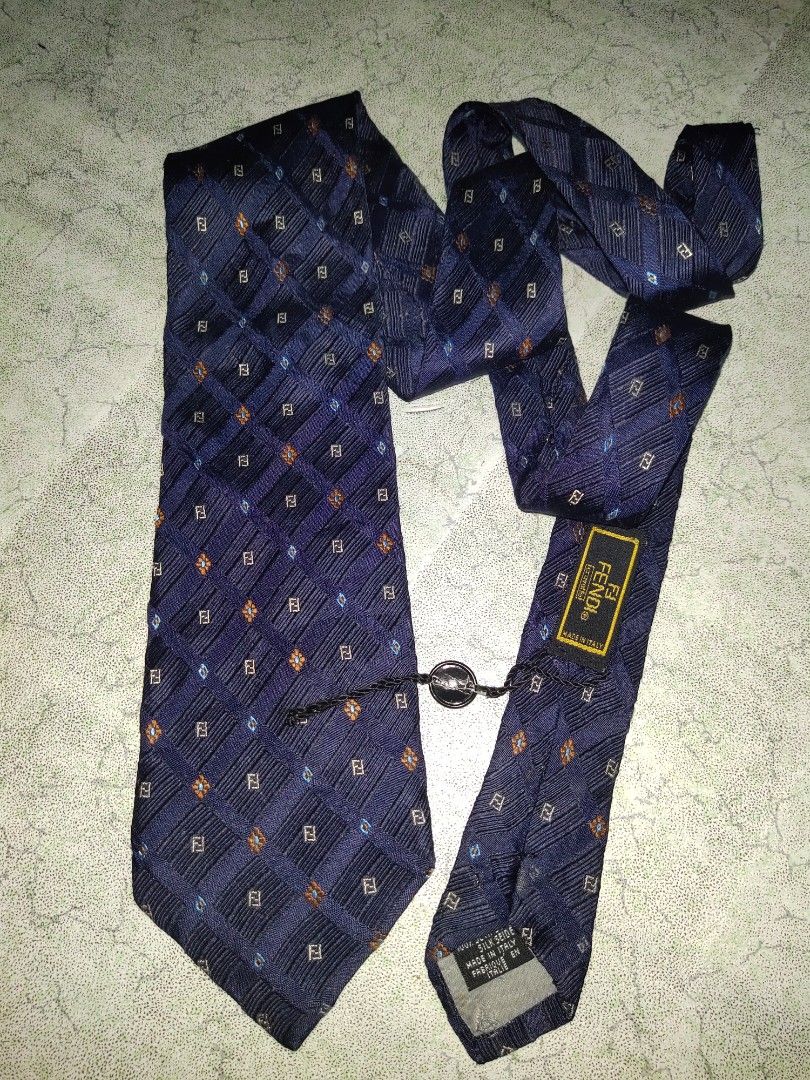 Fendi monogram tie cheap