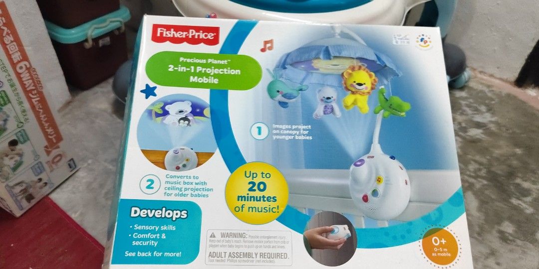 Fisher price projection mobile 2 in 1, Babies & Kids, Baby Nursery