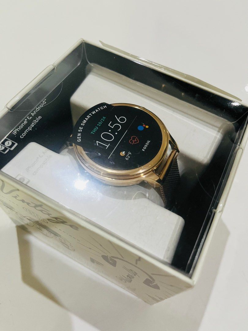 Fossil gen 5e smartwatch stainless steel mesh Clearance