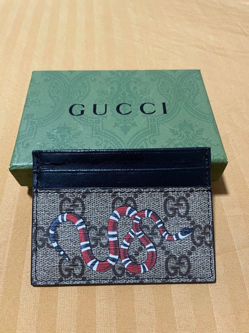 Gucci card wallet online snake