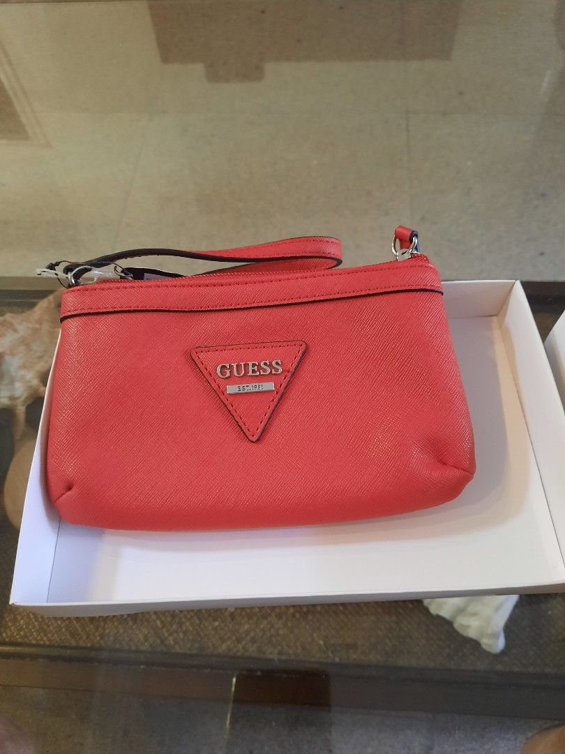 Red shop guess wallet