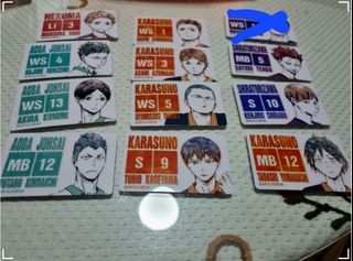 Anime Haikyuu!! Cute Volleyball Karasuno Nekoma Cartoon Hinata Shoyo  Kageyama Tobio Kei Tsukishima Toru Oikawa Daichi Sawamura Id Card With  Schoom Name Cosplay Props Gifts