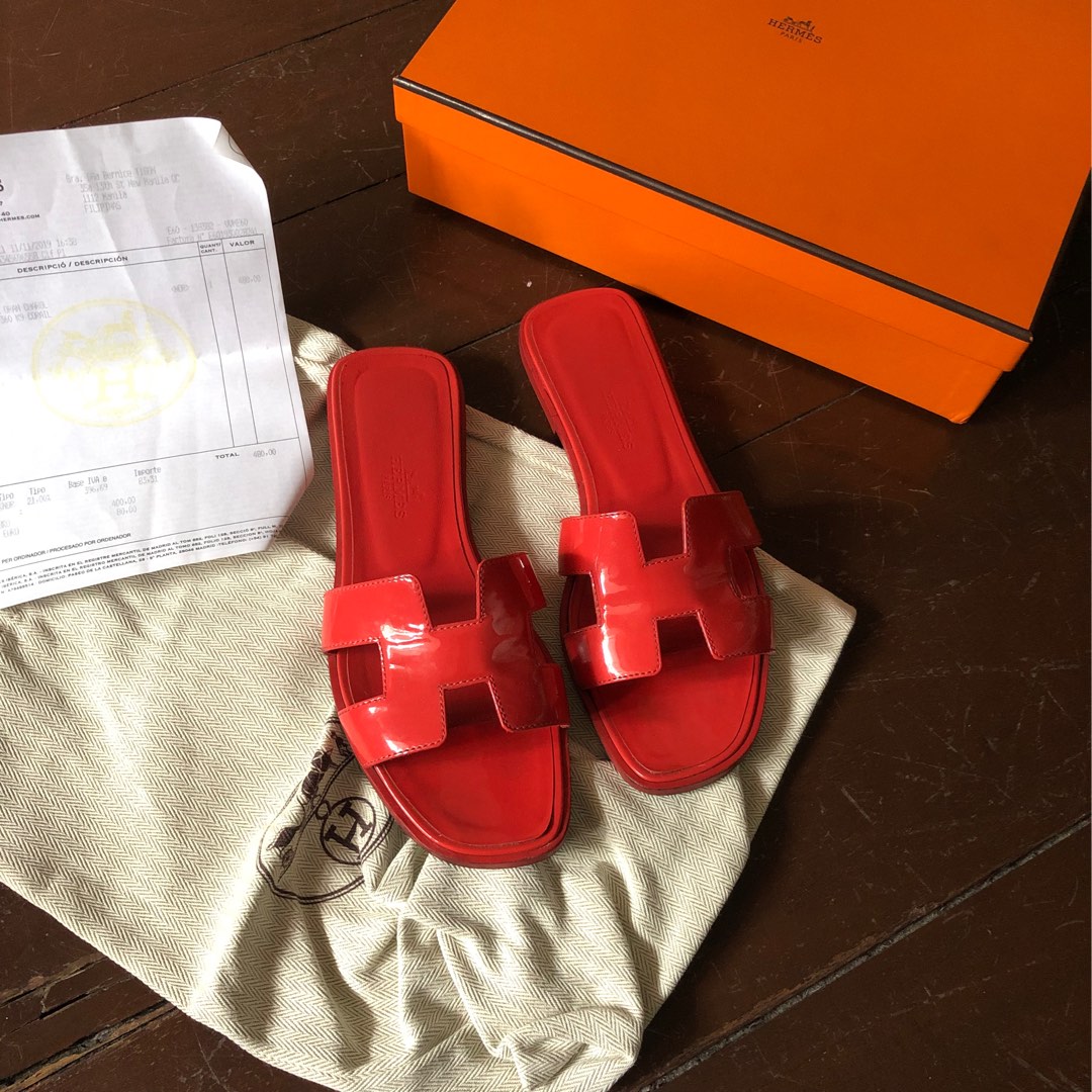 Hermes Oran Sandals, Women's Fashion, Footwear, Flats & Sandals on