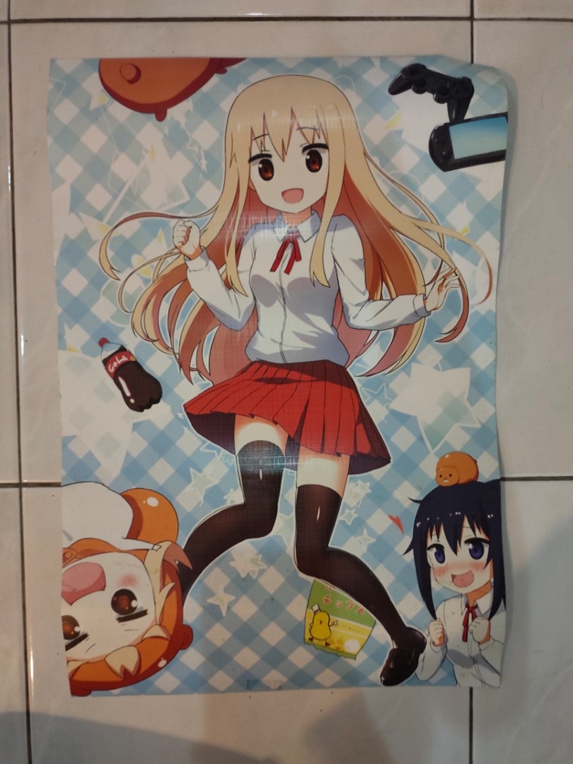 Cute Animated Character Kraft Paper Poster Of Japanese Anime Himouto Umaru chan Sticker For Kids Birthday Gift Room Wall Decor  Wall Stickers   AliExpress