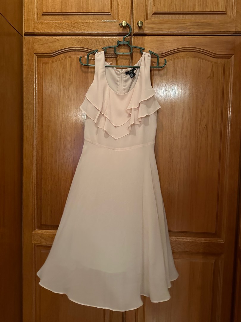 Canal Tweed Mini Dress♡ White M ひざ丈ワンピース