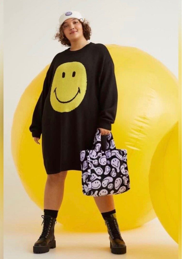 Hu0026M smiley dress, Women's Fashion, Dresses u0026 Sets, Dresses on Carousell