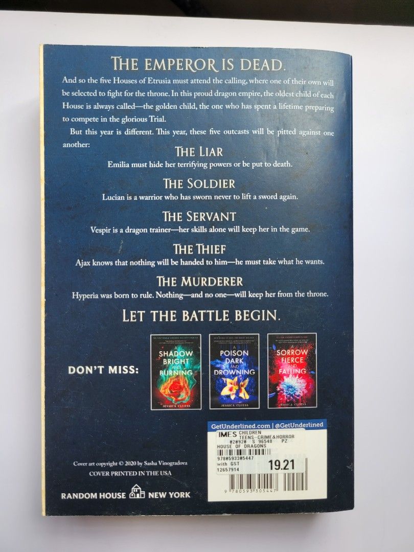 Fantasy Book/ House of Dragons by Jessica Clues, Hobbies & Toys, Books