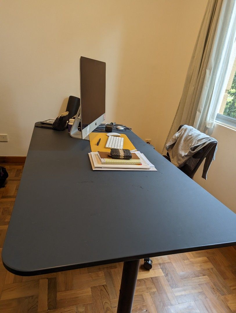 IKEA BEKANT desk with adjustable height, Furniture & Home Living