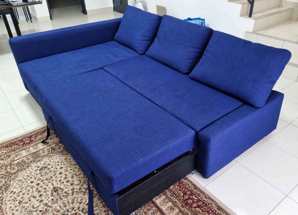 IKEA FRIHETEN CORNER SOFABED WITH STORAGE, Furniture & Home Living