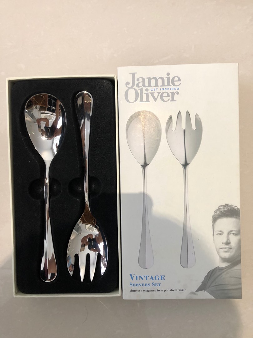 Jamie Oliver servers set serving spoon fork, Furniture & Home Living