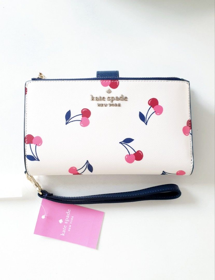 Kate Spade Staci Cherry Phone Holder Wallet Wristlet Multifunctional with  detachable wristlet strap, Women's Fashion, Bags & Wallets, Wallets & Card  Holders on Carousell