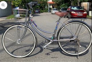 KAWASAKI 24INCH 3 SPEED SILVER CHROME + BOBIKE