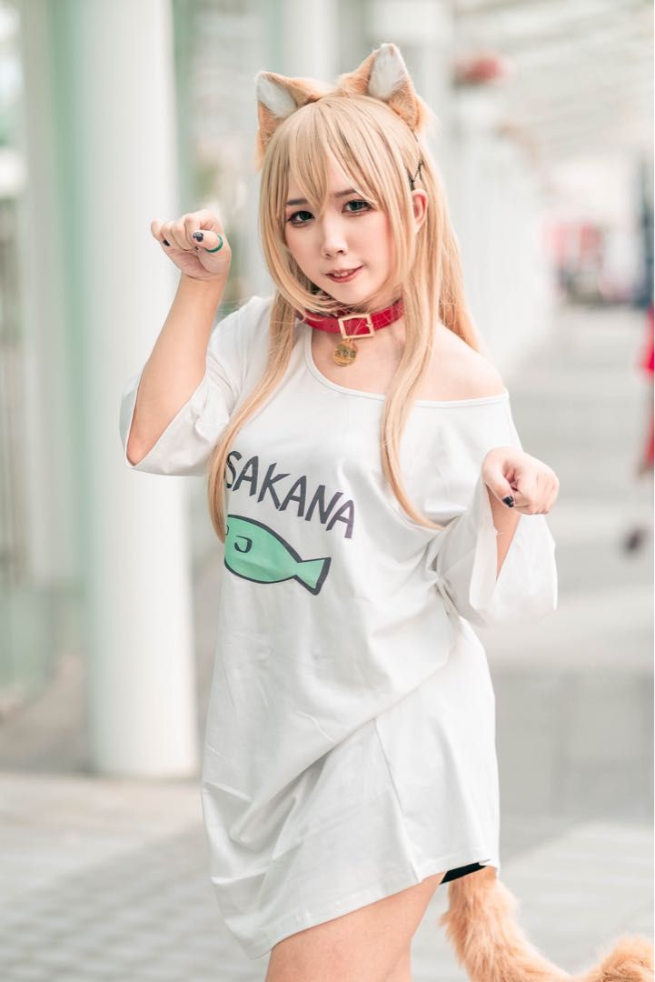 Kinako Cat Cosplay (shirt only), Hobbies & Toys, Memorabilia