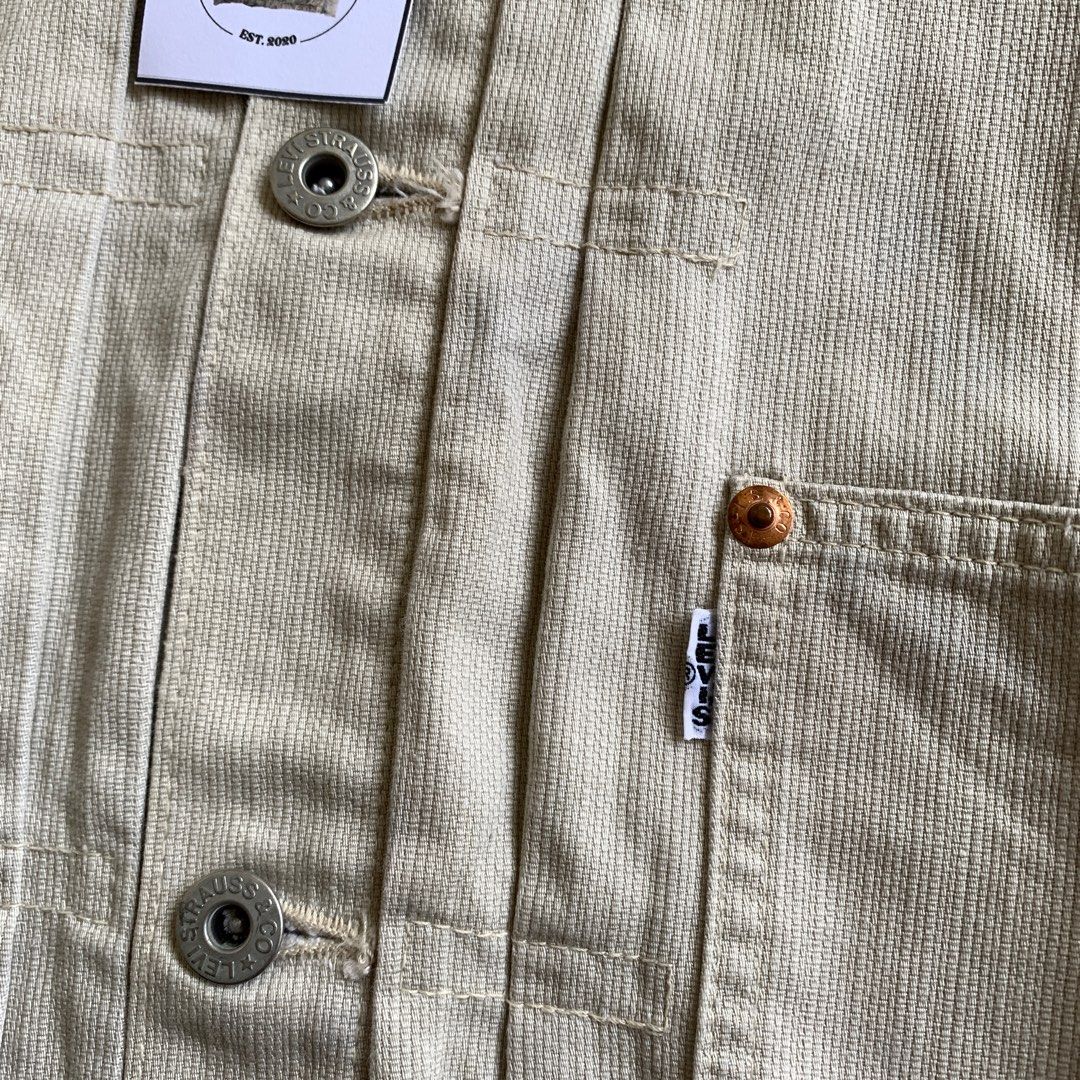 Jean Vintage Levi's 1873 Duck And Denim - Taille W32 L34 - Coupe Tapered Avec Ceinture à Boucle - Bleu