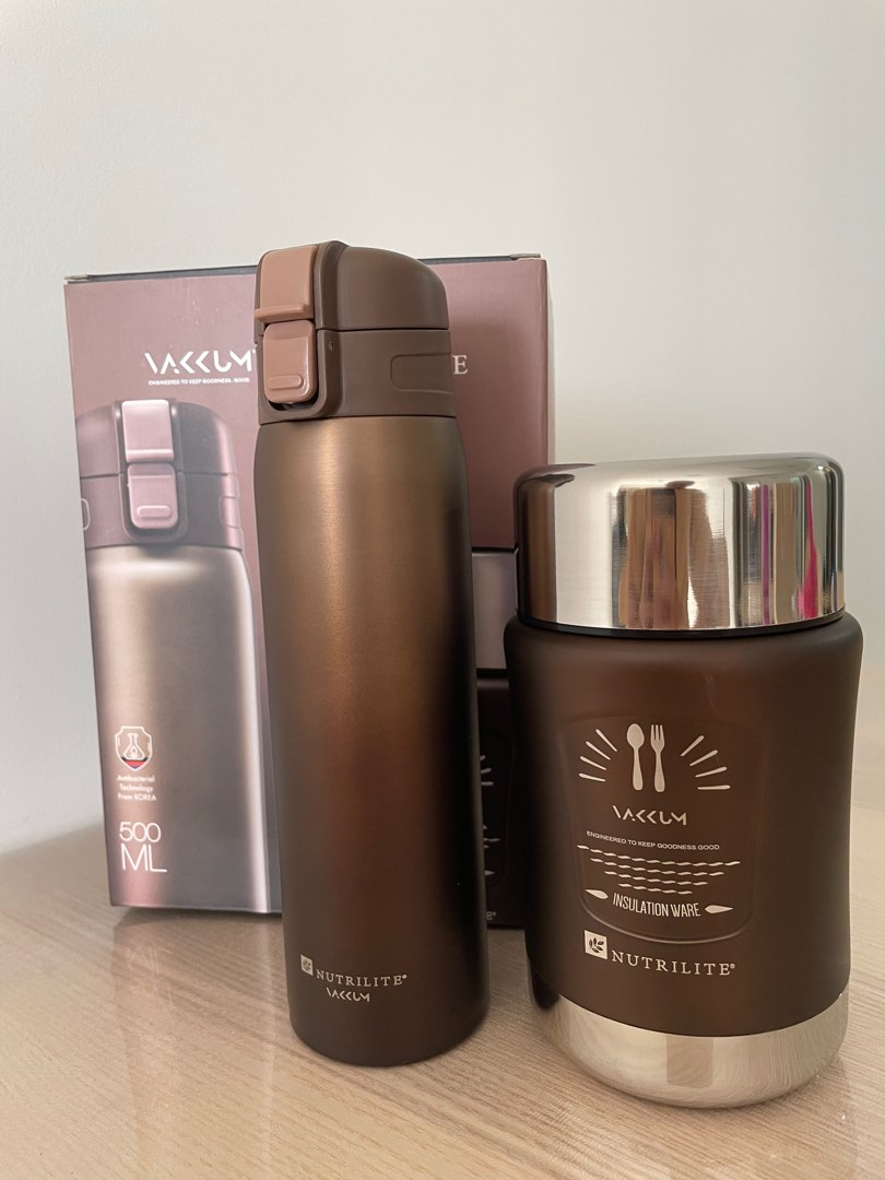 Limited Edition Nutrilite Vakkum Antibacterial Thermal Flask and Mug