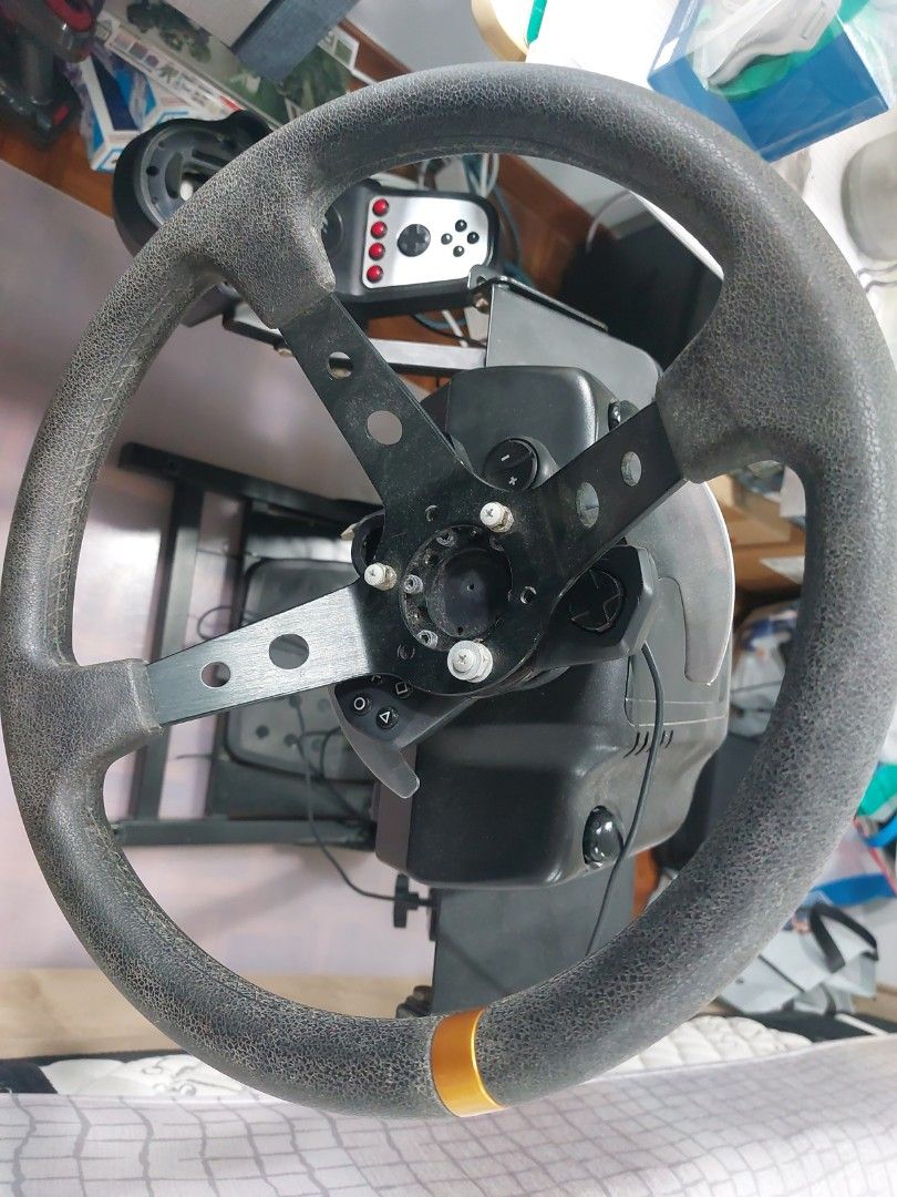 LOGITECH G29 with G27 SHIFTER AND AFTERMARKET WHEEL, Video Gaming