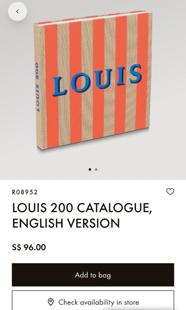 LOUIS 200 CATALOGUE, ENGLISH VERSION - Art of Living - Books and Stationery