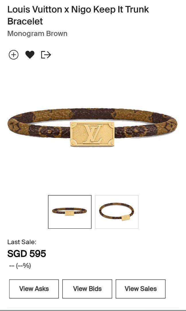 Louis Vuitton x Nigo Keep It Trunk Bracelet