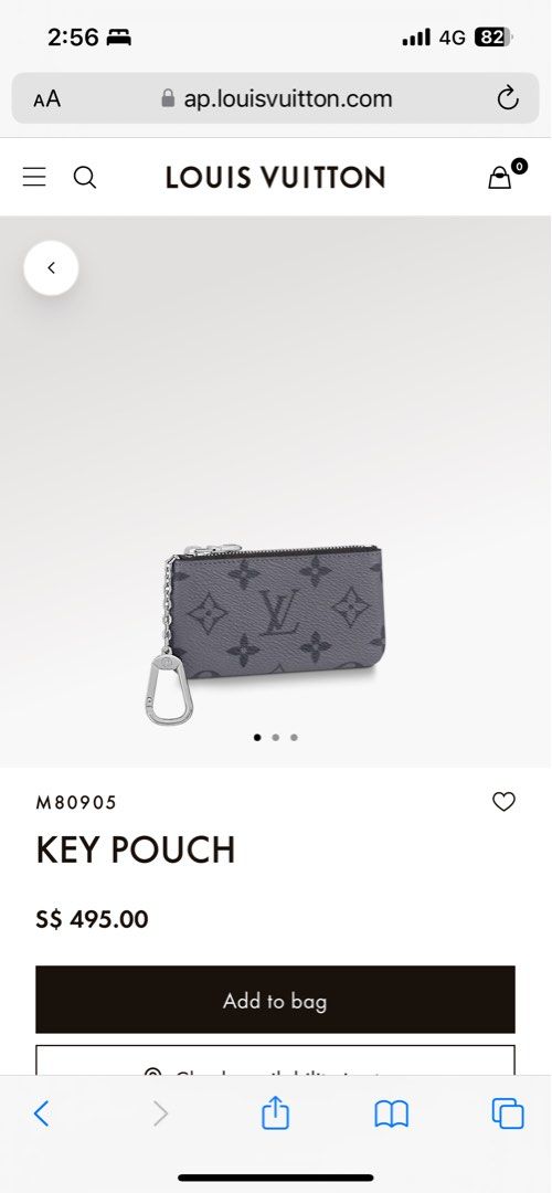 Shop Louis Vuitton MONOGRAM Key Pouch (M80905) by Sincerity_m639