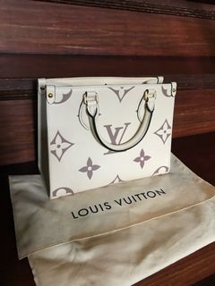 Louis Vuitton OntheGo PM in Bicolour Cream Bois De Rose Monogram Empreinte  - SOLD
