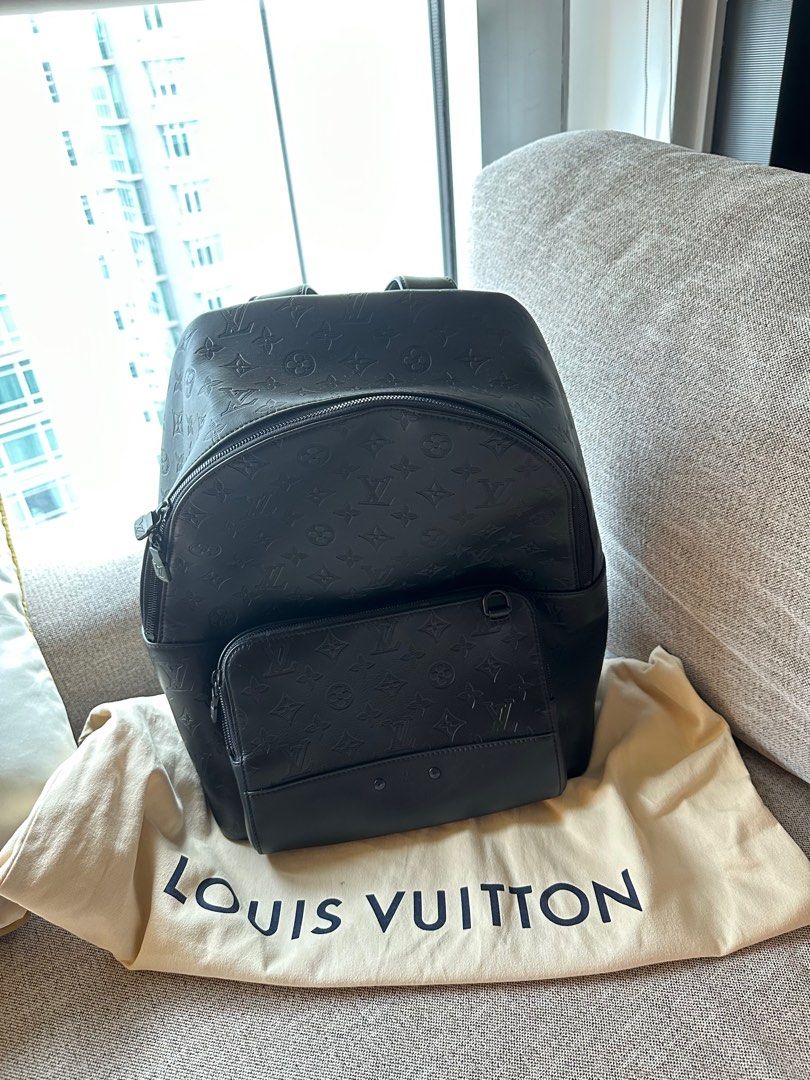 LOUIS VUITTON Racer Monogram Leather Backpack Black