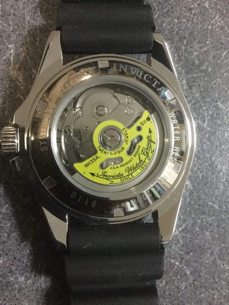 invicta men's pro diver 200m nh35a date