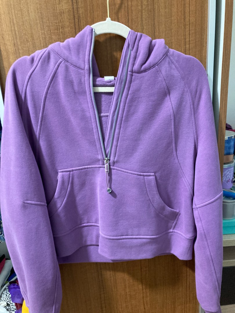Ivivva by Lululemon Scuba Camo Sweatshirt Purple Hoodie Long