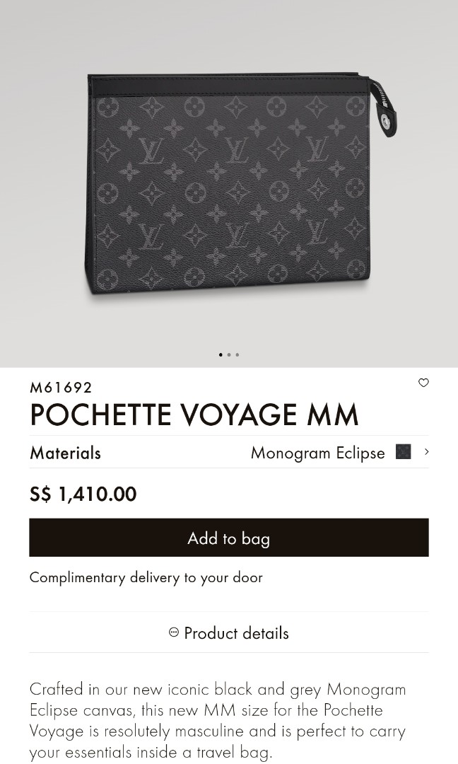 Louis Vuitton Alpha Clutch Limited Edition Monogram Satellite Canvas