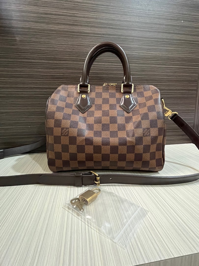 LV Speedy 25 B Damier Azur, Luxury, Bags & Wallets on Carousell