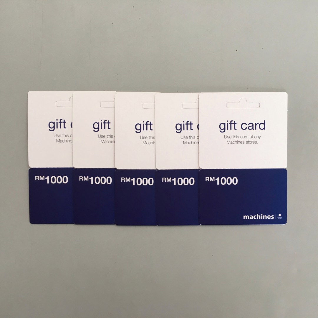 Machines Gift Card, Tickets & Vouchers, Store Credits on Carousell