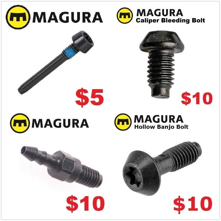 Magura Banjo Bolt Screw Caliper Bleed Scew Brake Pad Pin, Sports