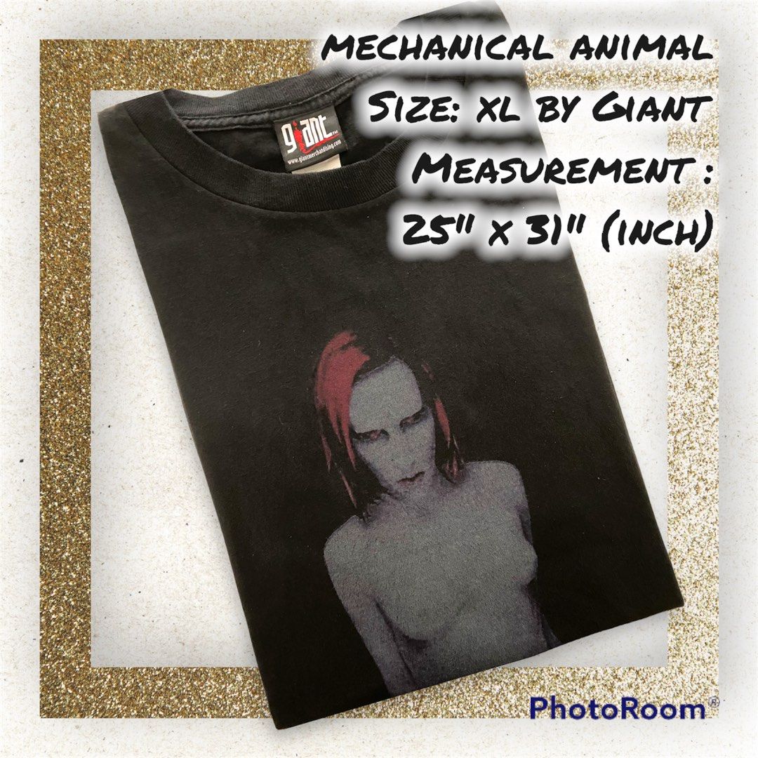 Marilyn manson mechanical animals t shirt sales