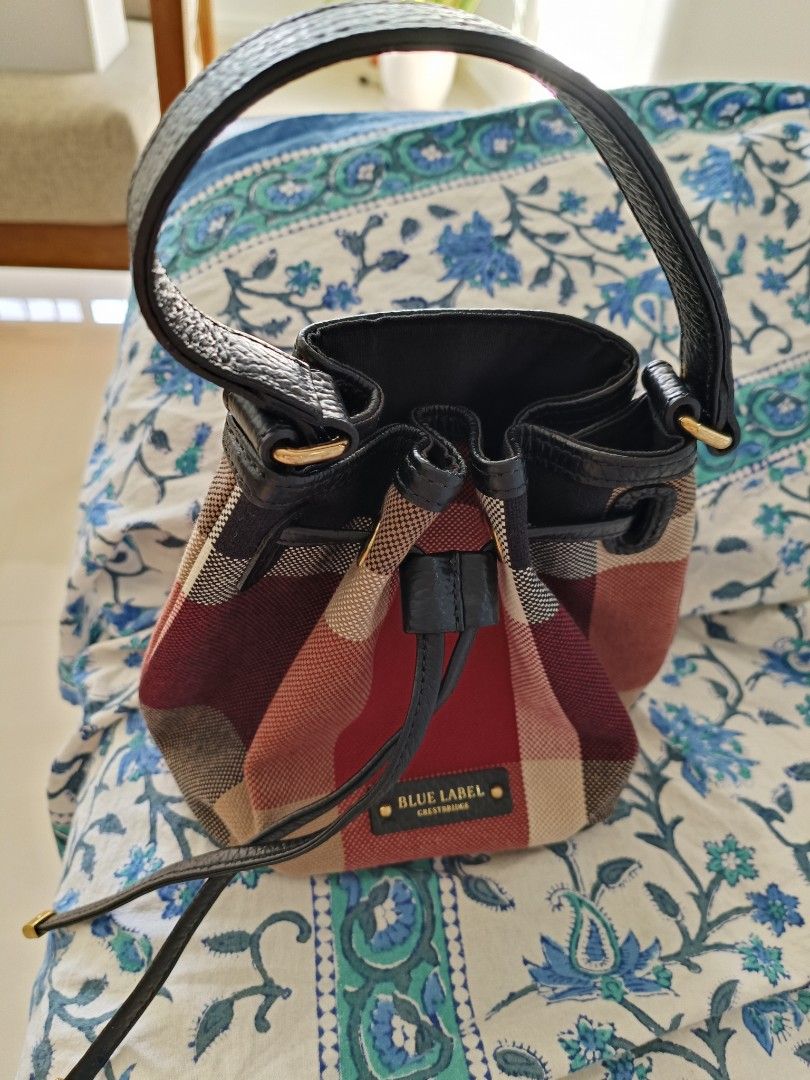 Blue label Mini bucket bag