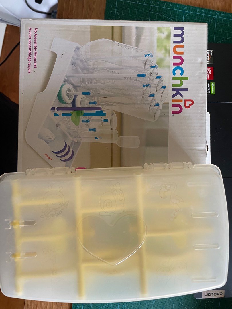 munchkin bottle drying rack and foldable rack, Babies & Kids, Nursing ...