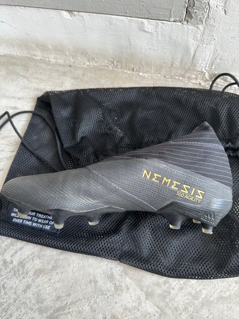 Nemeziz 19 FG Dark script Men s Fashion Footwear Boots on