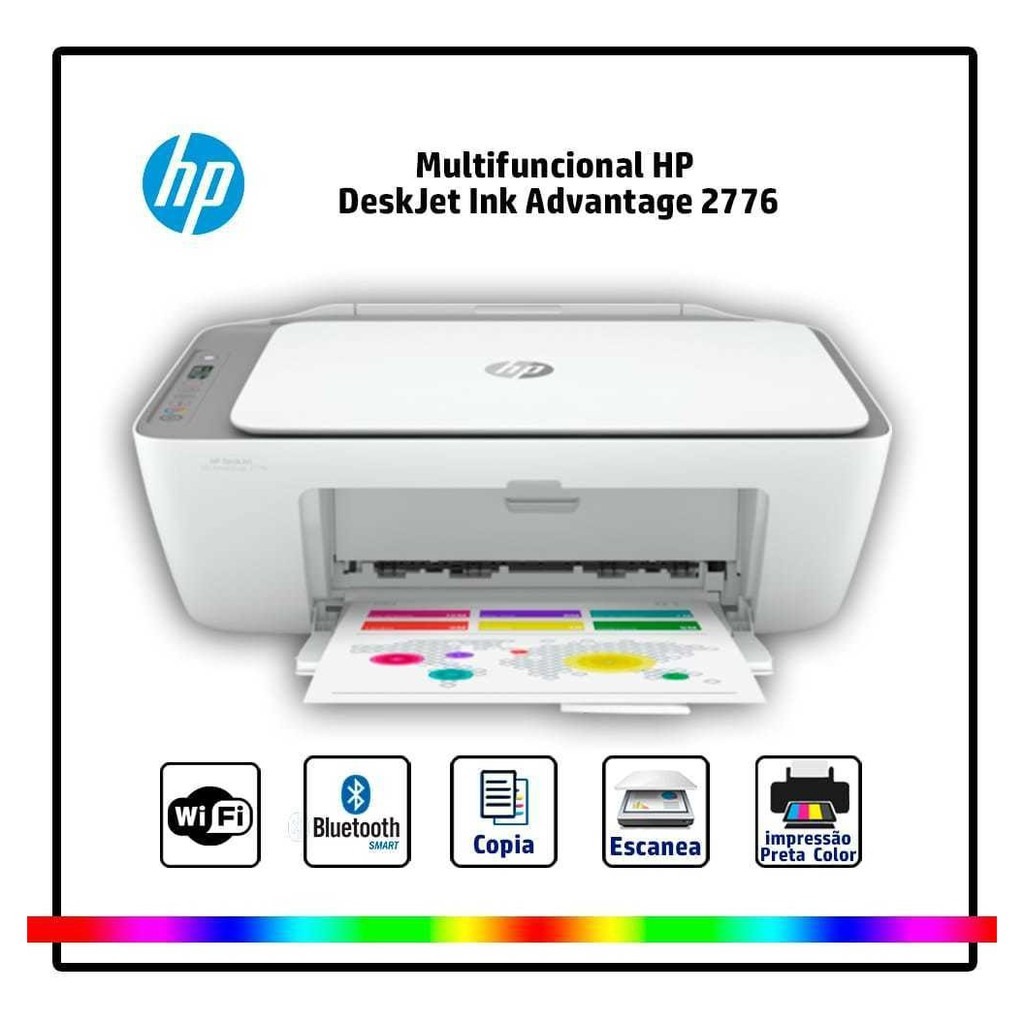 NEW HP DeskJet Ink Advantage 2776 Wireless All in One Printer